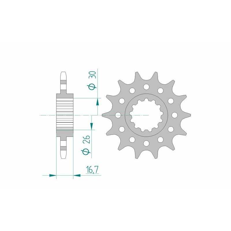 AFAM Standard steel pinion 20608 520 1075125002