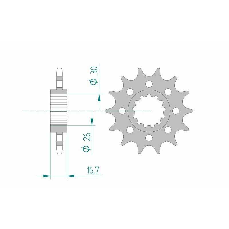 AFAM Standard steel pinion 20613 520 1075169001