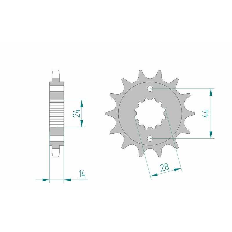 AFAM Standard steel pinion 20614 525 1075180001
