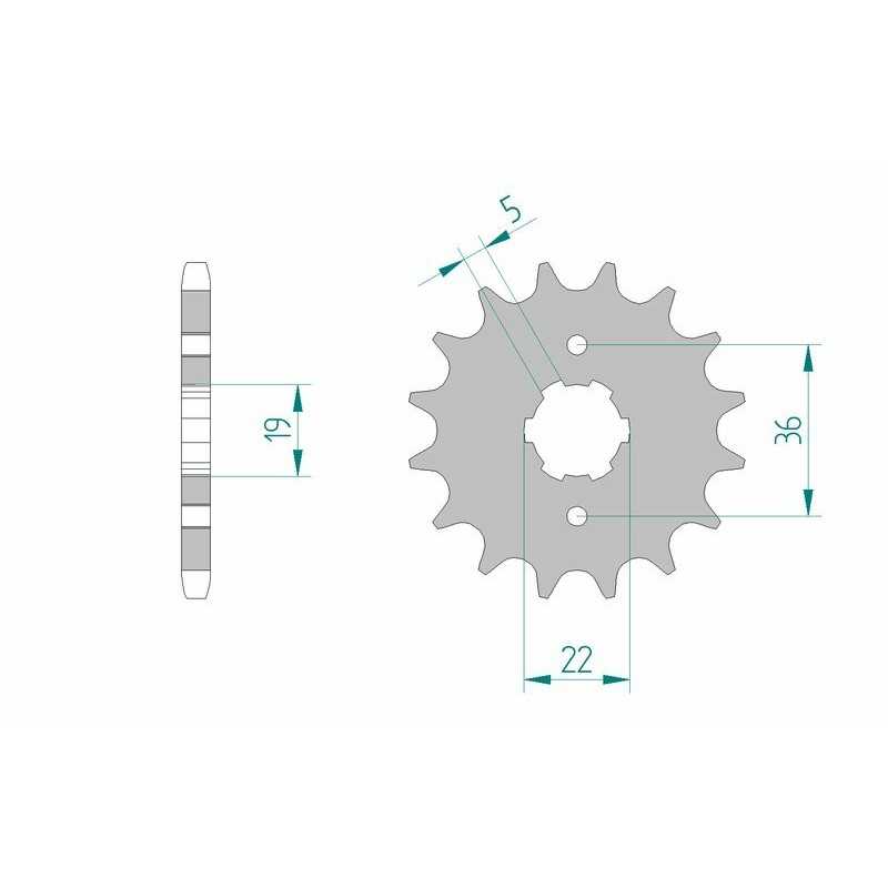 AFAM Standard steel pinion 21305 428 1075369002