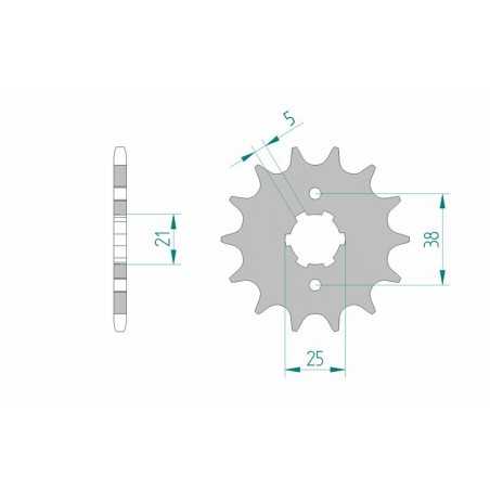 AFAM Standard steel pinion 21308 520 1075391001