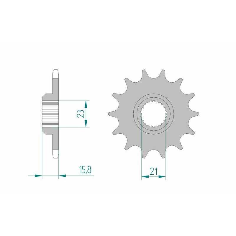 AFAM Standard steel pinion 21504 520 1075479001