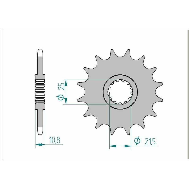AFAM Standard steel pinion 21512 520 1075524001