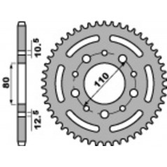 PBR Rear steel sprocket STANDARD 4350 - 525 1075542005