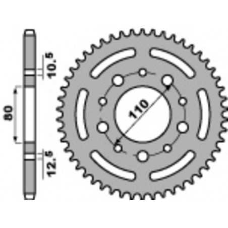 PBR Rear steel sprocket STANDARD 4350 - 525 1075542005