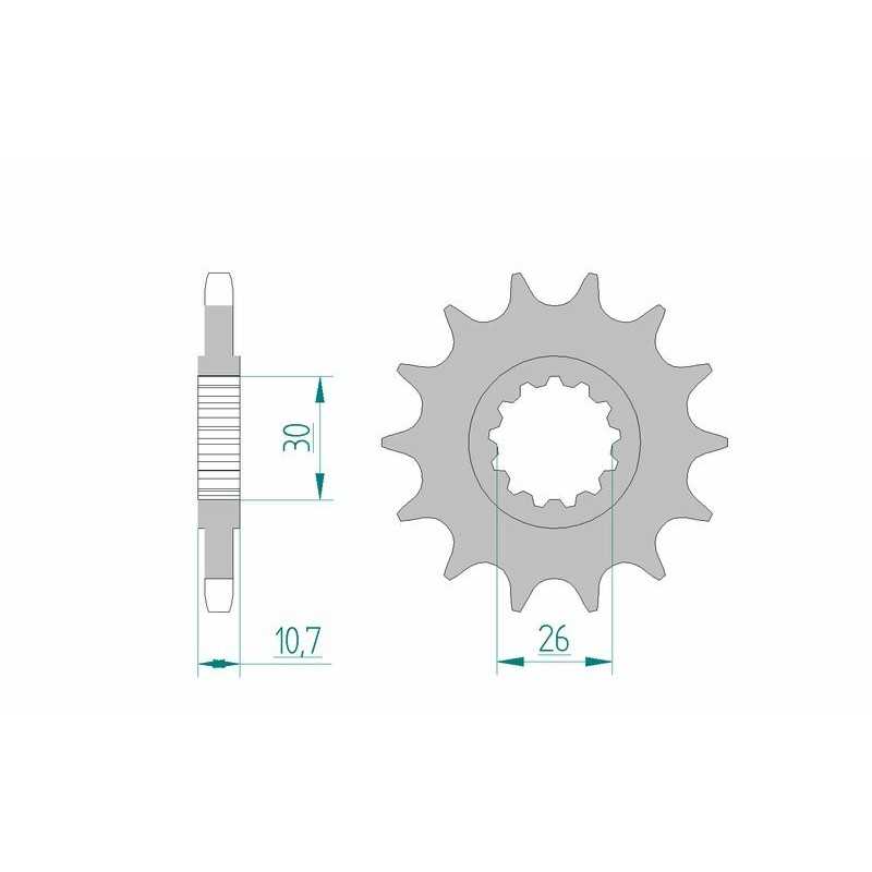 AFAM Standard steel pinion 21607 525 1075611001