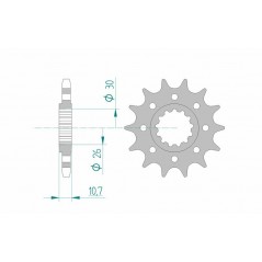 AFAM Standard steel pinion 21805 525 1075699001