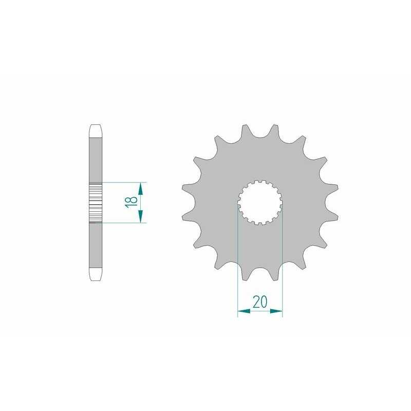 AFAM Standard steel pinion 22200 428 1075766001
