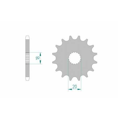 AFAM Standard steel pinion 22200 428 1075766001