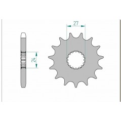 AFAM Standard steel pinion 22900 530 1076098001
