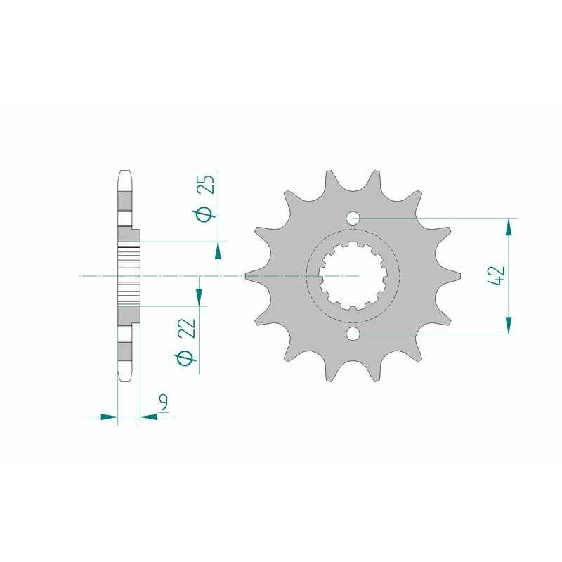 AFAM Standard steel pinion 24502 520 1076318001