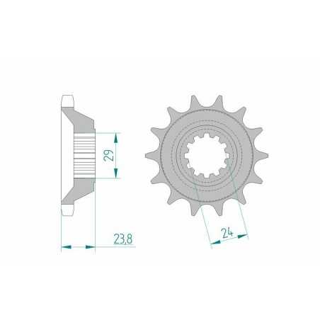 AFAM Standard steel pinion 24806 530 1076507001