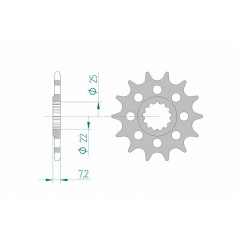 AFAM Standard steel pinion 28404 520 1076669001