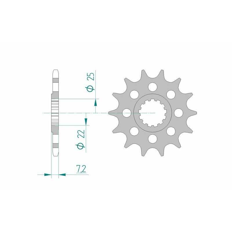 AFAM Standard steel pinion 28404 520 1076669001