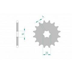 AFAM Self-cleaning steel pinion 30100 420 1076677001