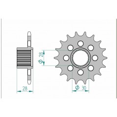 AFAM Standard steel pinion 37601 525 1076799001