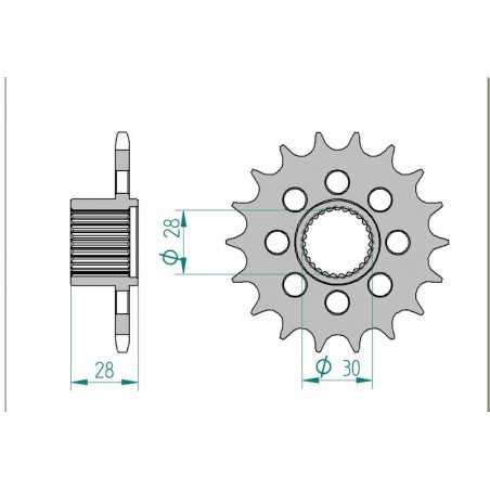 AFAM Standard steel pinion 37601 525 1076799001