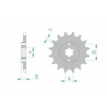 AFAM Standard steel pinion 49100 420 1076899001