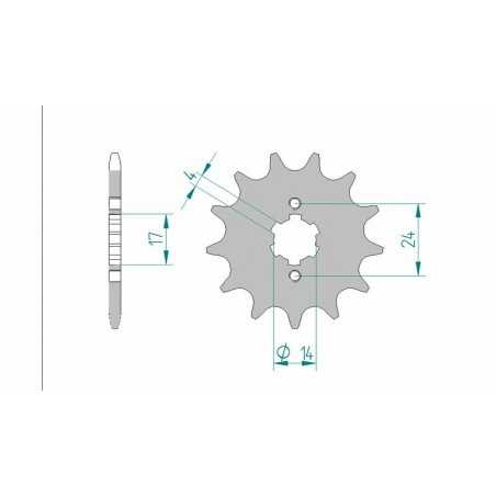 AFAM Standard steel pinion 49102 420 1076910001