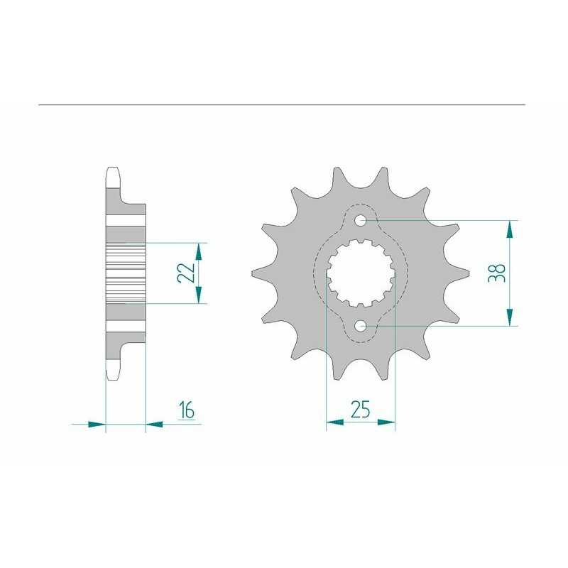 AFAM Standard steel pinion 52604 520 1076973001