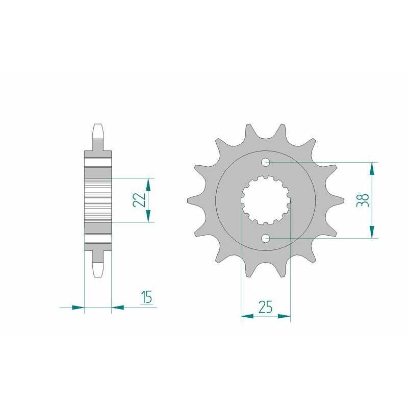 AFAM Standard steel pinion 52607 520 1076984001