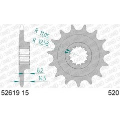 AFAM Standard steel pinion 52619 520 1077083001