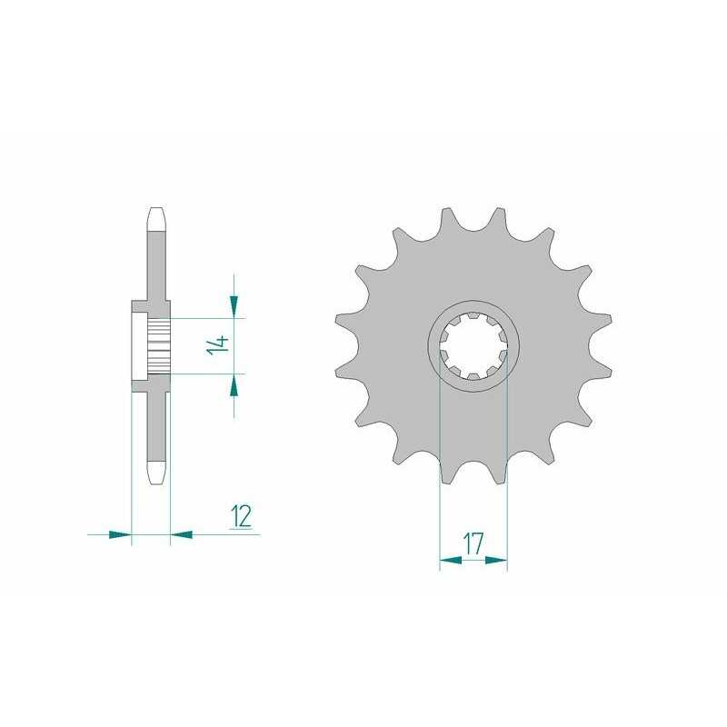 AFAM Standard steel pinion 58102 420 1077112001