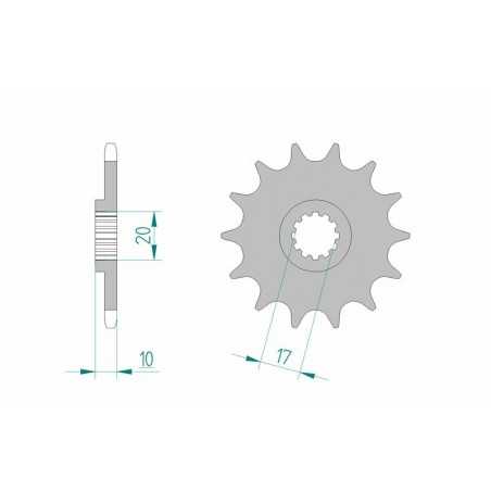 AFAM Standard steel pinion 64201 520 1077129001