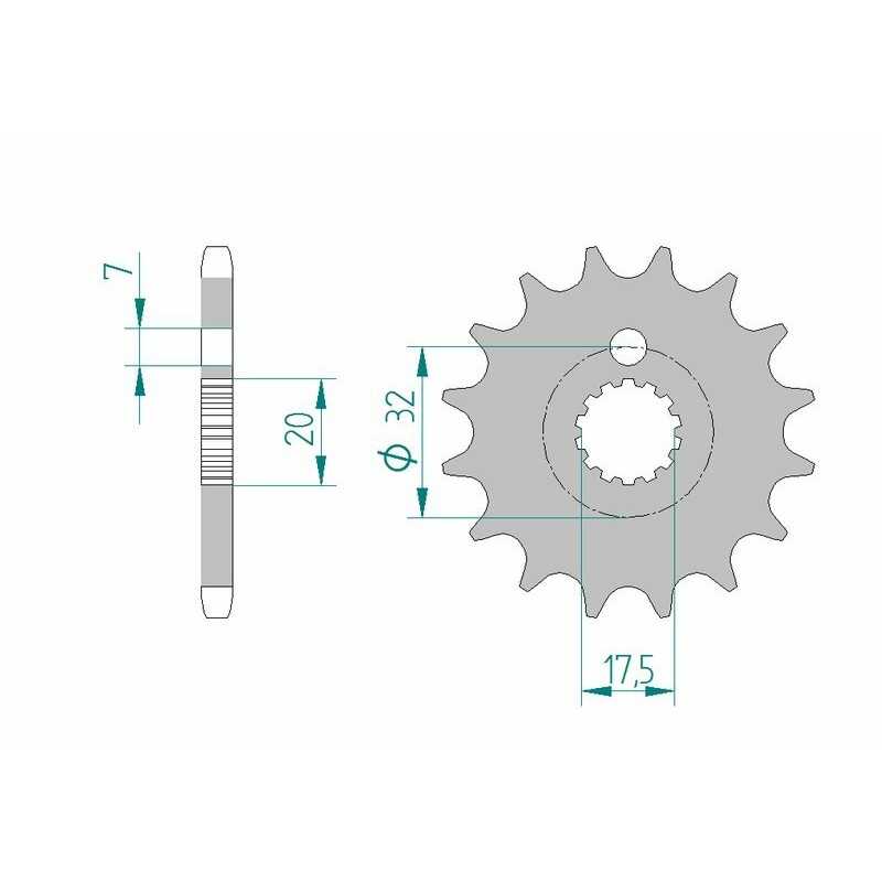 AFAM Standard steel pinion 85200 428 1077147001