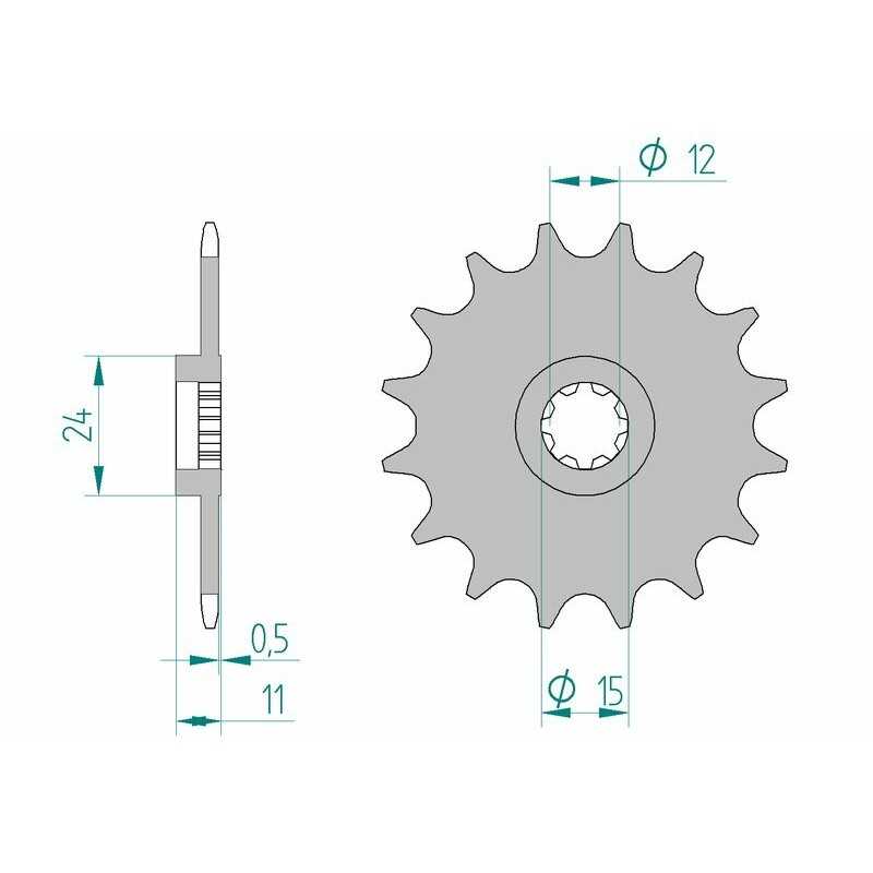 AFAM Standard steel pinion 94100 415 1077154001