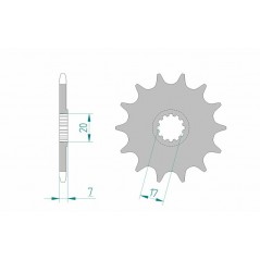 AFAM Standard steel pinion 94109 420 1077157001