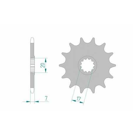 AFAM Standard steel pinion 94109 420 1077157001