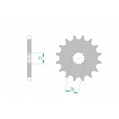 AFAM Standard steel pinion 94118 428 1077159001