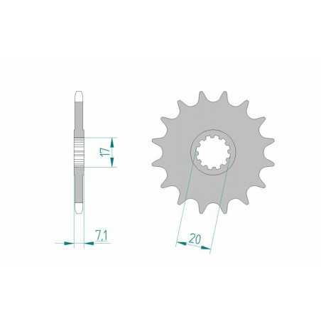 AFAM Standard steel pinion 94119 420 1077160001