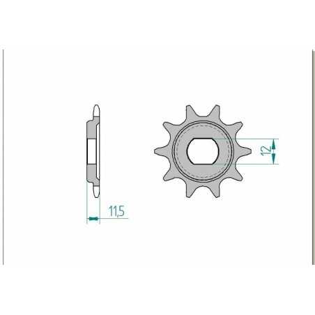 AFAM Standard steel pinion 94123 420 1077166001