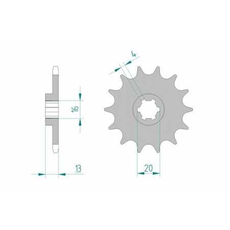AFAM Standard steel pinion 94214 520 1077171001