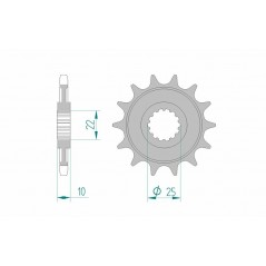 AFAM Standard steel pinion 94312 520 1077177001