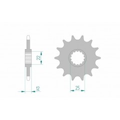 AFAM Self-cleaning steel pinion 94313 520 1077178001