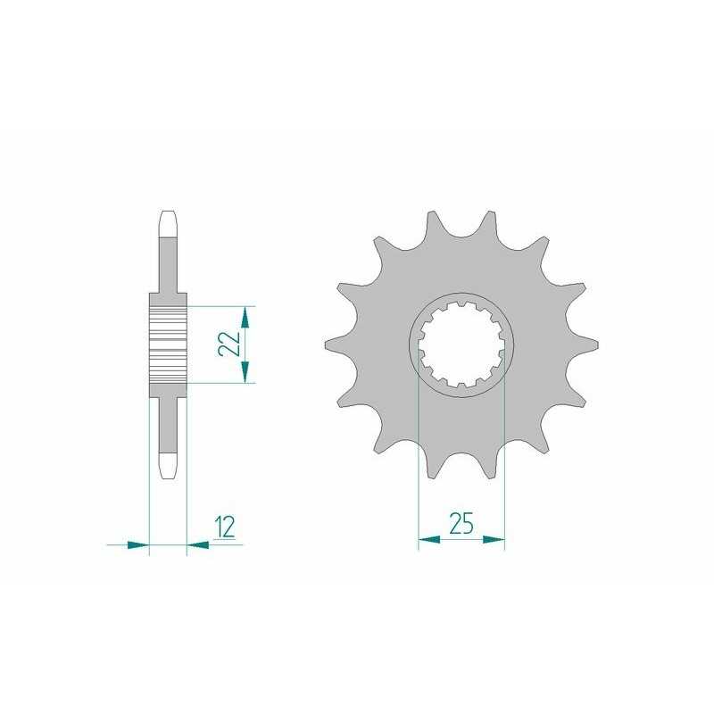 AFAM Self-cleaning steel pinion 94313 520 1077178001