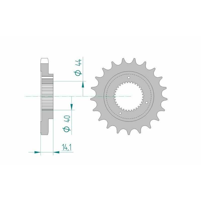 AFAM Standard steel pinion 94602 530 1077183001