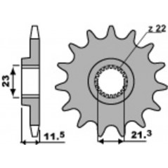 PBR front steel sprocket STANDARD 2051 - 520 1077529002