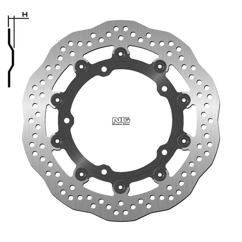NG BRAKE DISK FLOATING WAVY BRAKE DISC 1623X 1109570