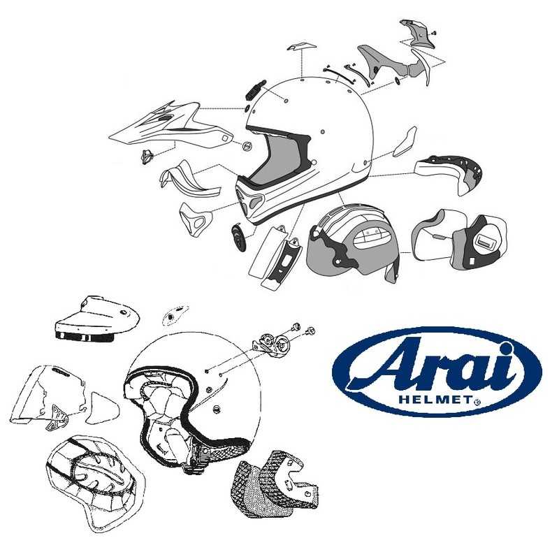 ARAI Replacement for integral motorcycle helmet 8004312001