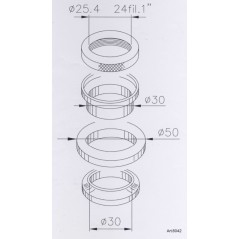 BUZZETTI Kit rodamientos columna de direccion 1043369