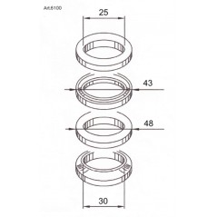 BUZZETTI Kit rodamientos columna de direccion 1043385