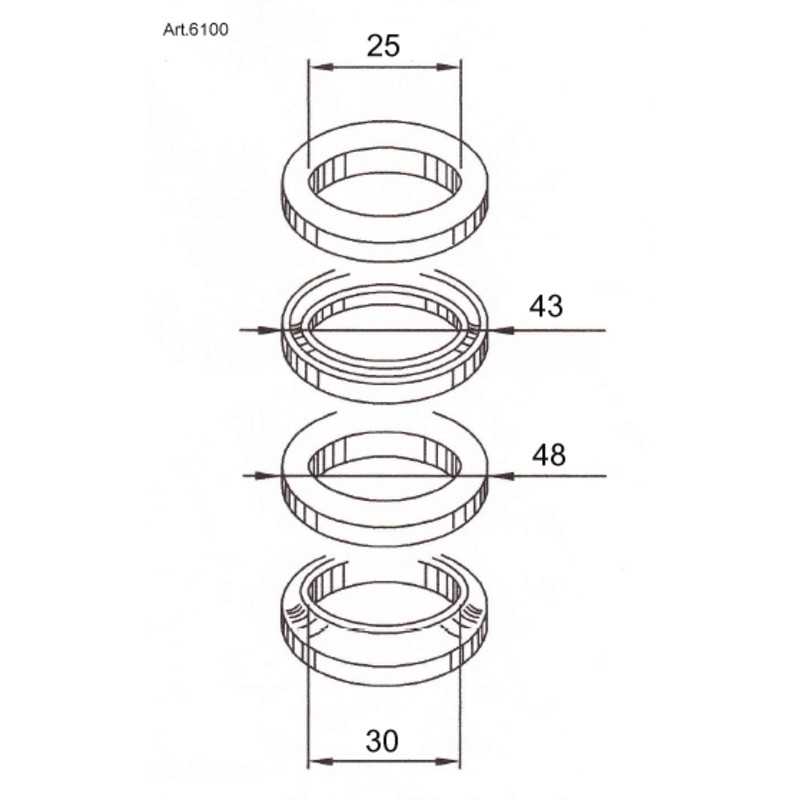 BUZZETTI Kit rodamientos columna de direccion 1043385