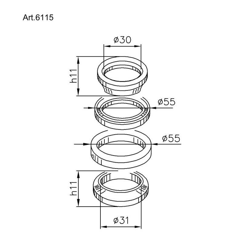 BUZZETTI Steering column bearing kit 1043390