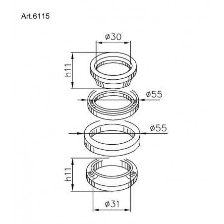 BUZZETTI Steering column bearing kit 1043390