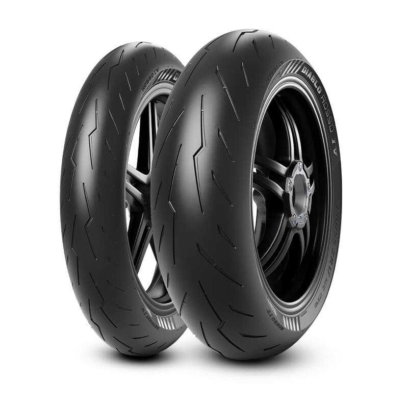 PIRELLI motorcycle tire cover DIABLO ROSSO IV (F) 110/70 R 17 M/C 54H TUBELESS 9005863