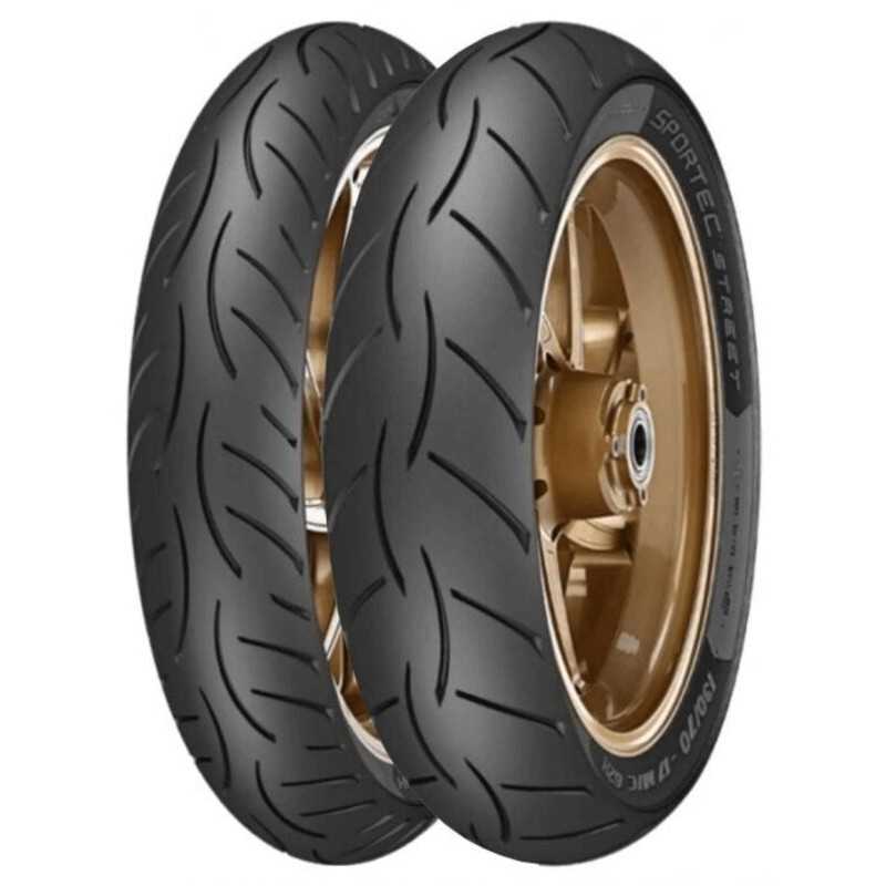 METZELER motorcycle tire cover SPORTEC STREET 2 (F/R) 70/90-17 M/C 38S TUBELESS 9005904
